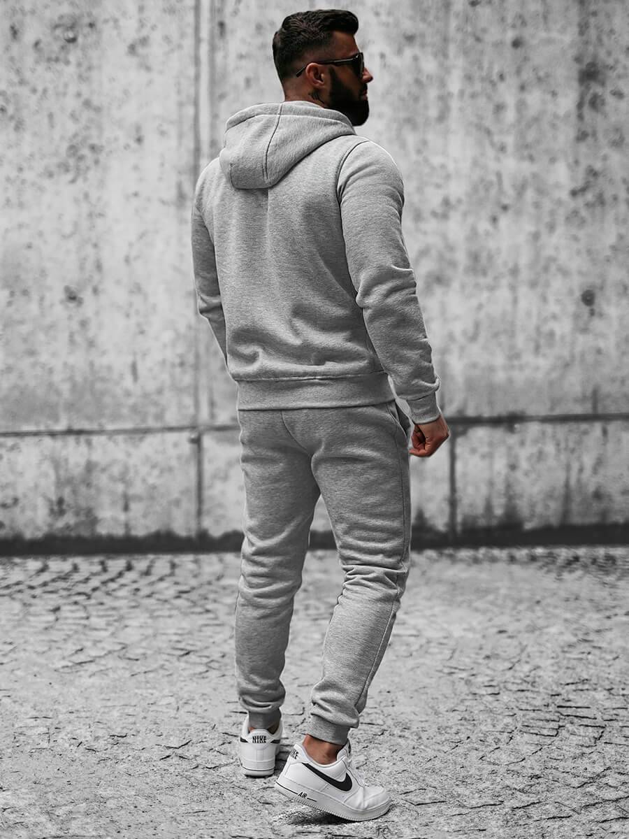 Ozonee Herren Sportanzug Grau OZONEE JS/XW2008 50% Rabatt mit kostenlosem Versand