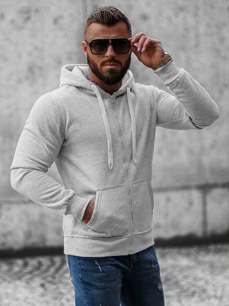 Ozonee Herren Sportanzug Grau OZONEE JS/XW2008 50% Rabatt mit kostenlosem Versand