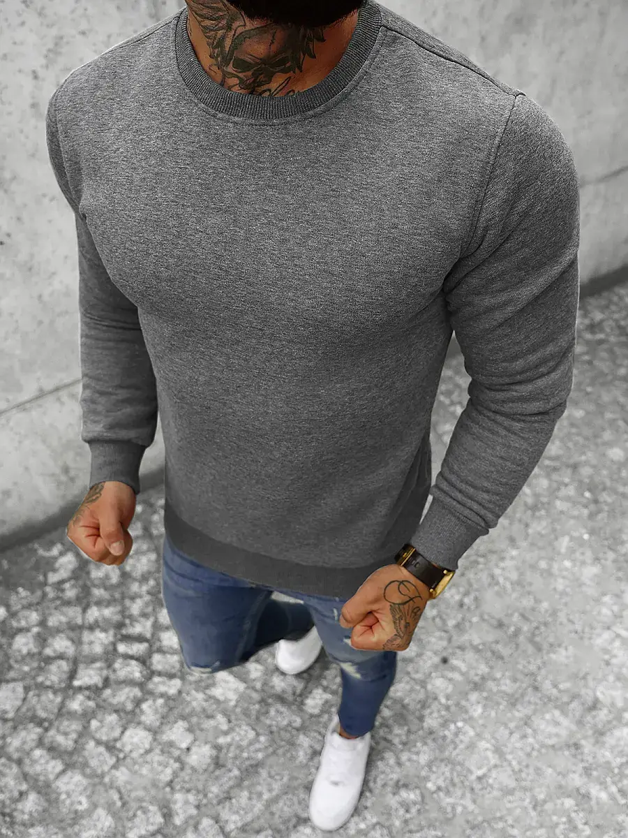 Ozonee Herren Sportanzug Anthrazit OZONEE JS/XW2001 Begrenzt auf 3 Tage