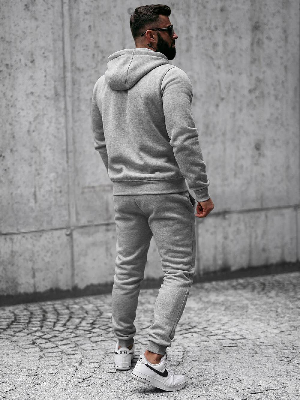 Ozonee Herren Sportanzug Grau OZONEE JS/XW2009 Black Friday Preise