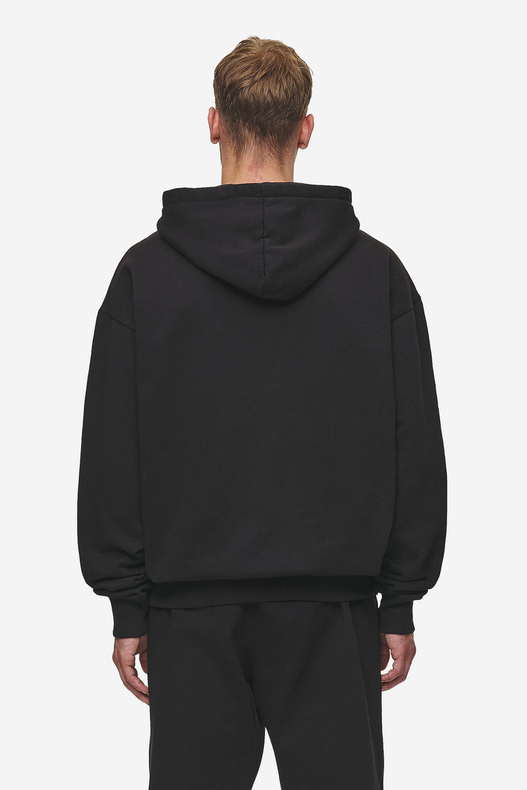 Pegador Logo Oversized Halfzip Hoodie Washed Black 50% Rabatt mit kostenlosem Versand