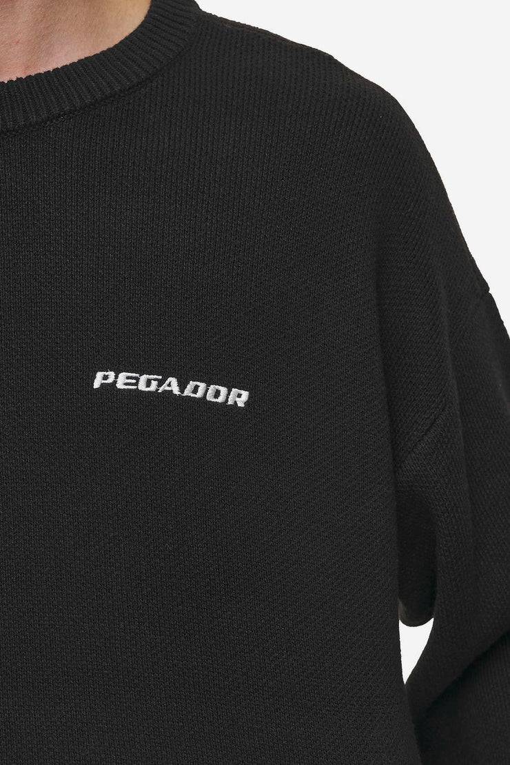 Pegador Logo Oversized Knit Sweater Black Kostenloser Versand international