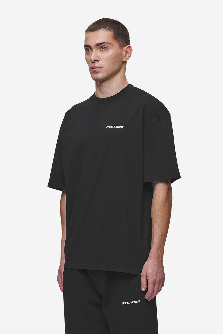 Pegador Logo Oversized Tee Washed Black Fabrikladen