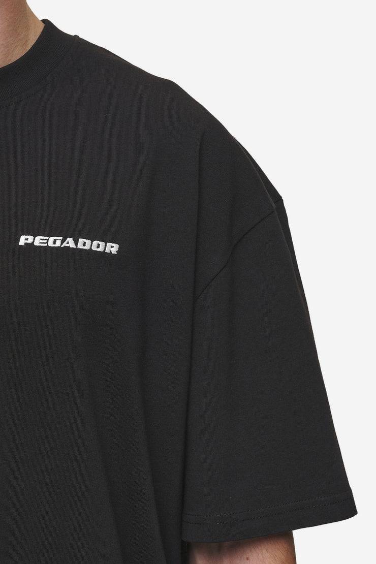 Pegador Logo Oversized Tee Washed Black Fabrikladen