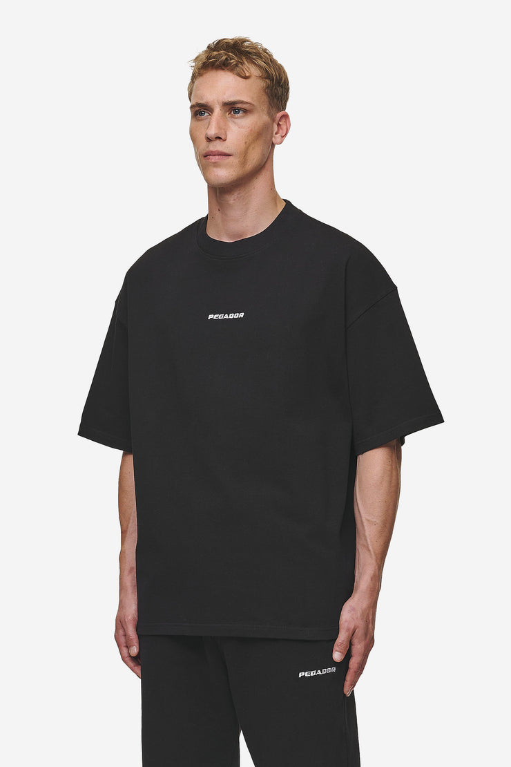 Pegador Logo Boxy Tee Washed Black Begrenzt auf 3 Tage
