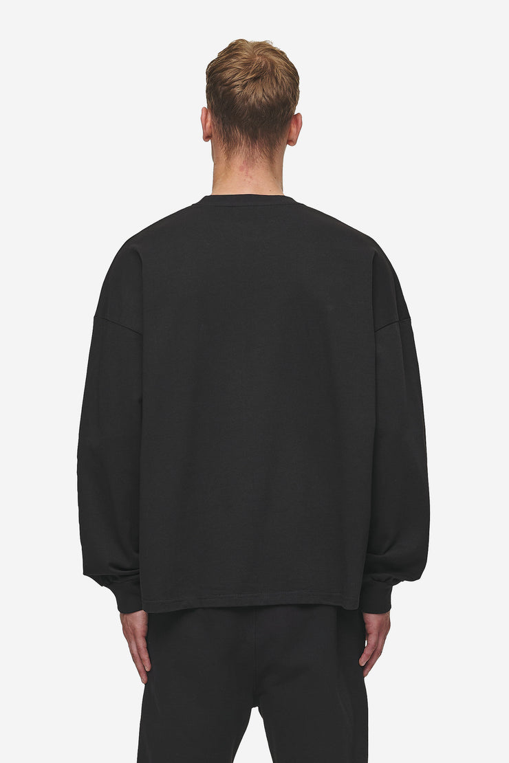 Pegador Rusk Logo Oversized Longsleeve Washed Black Speichern exportieren