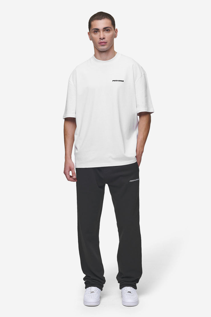 Pegador Logo Wide Sweat Pants Washed Black 50% Rabatt für begrenzte Zeit