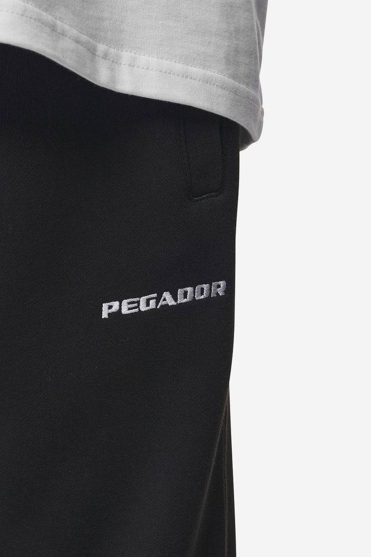 Pegador Logo Wide Sweat Pants Washed Black 50% Rabatt für begrenzte Zeit