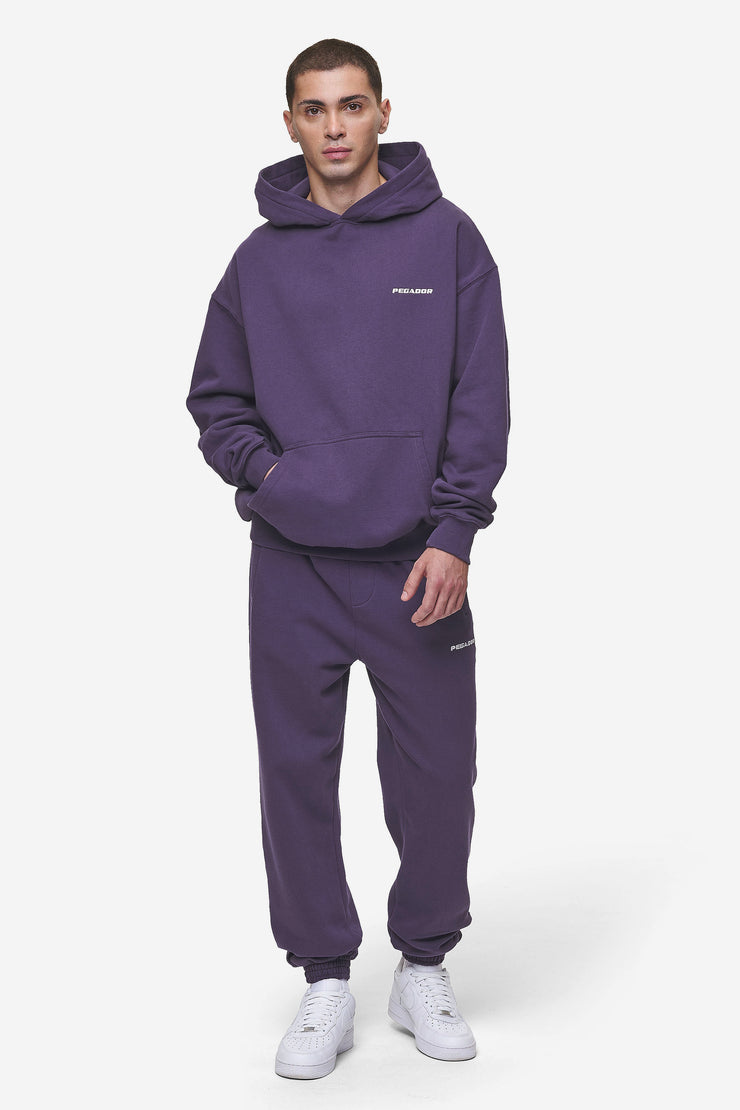 Pegador Logo Oversized Hoodie Washed Deep Purple Rabatte dieses Monats