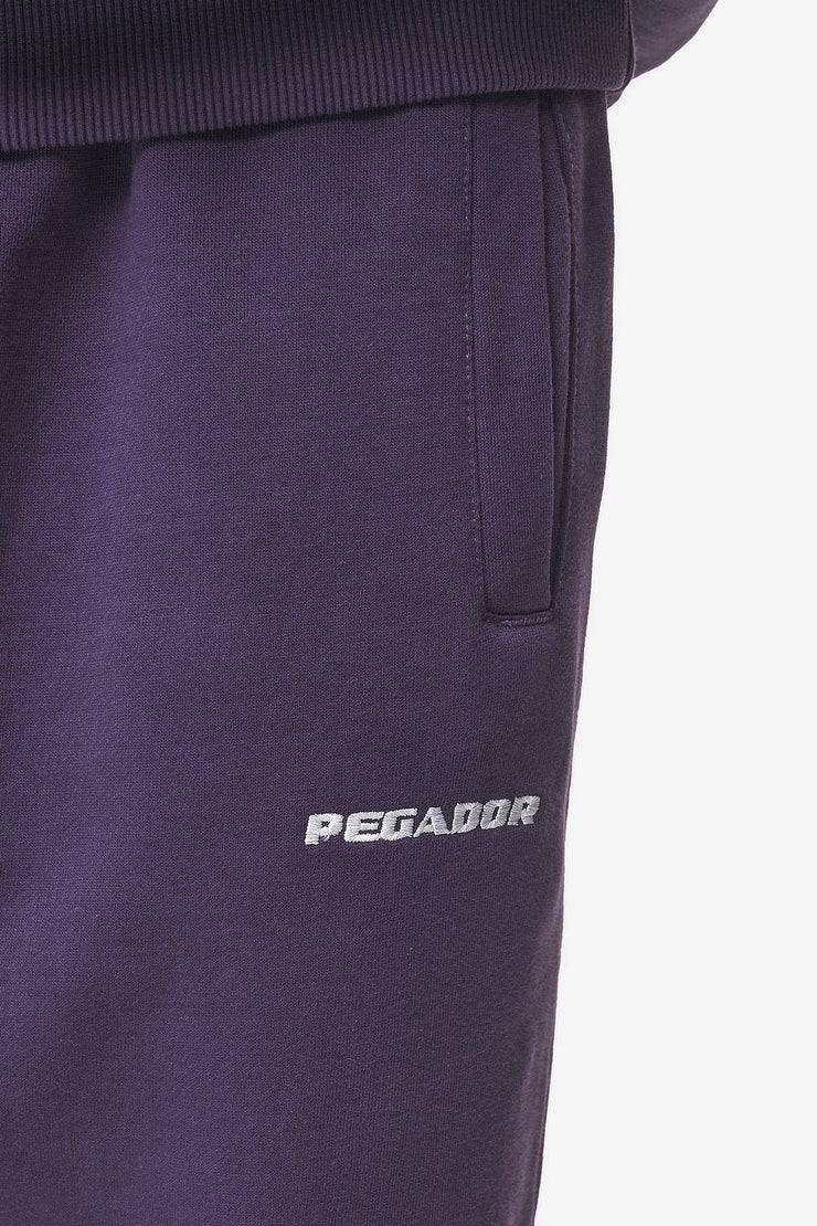 Pegador Logo Heavy Sweat Jogger Washed Deep Purple Outlet