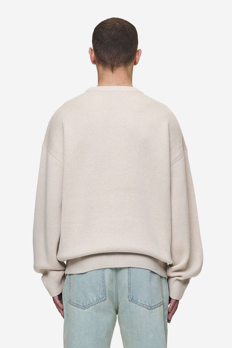Pegador Logo Oversized Knit Sweater Light Beige im Angebot