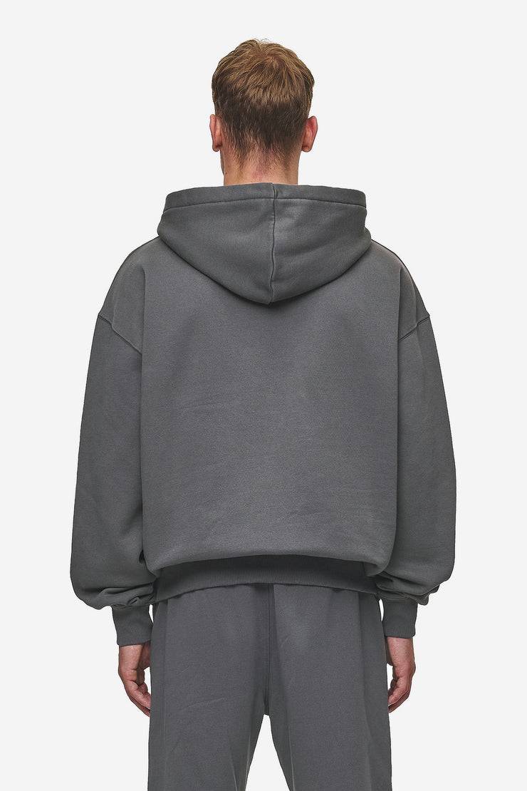 Pegador Logo Oversized Hoodie Washed Anthracite Fabrikverkauf
