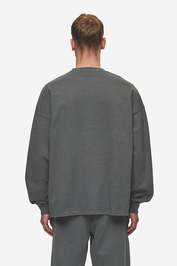 Pegador Rusk Logo Oversized Longsleeve Washed Anthracite Blitzverkäufe