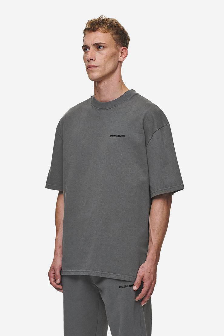 Pegador Logo Oversized Tee Washed Anthracite Limitierter Zeitrabatt