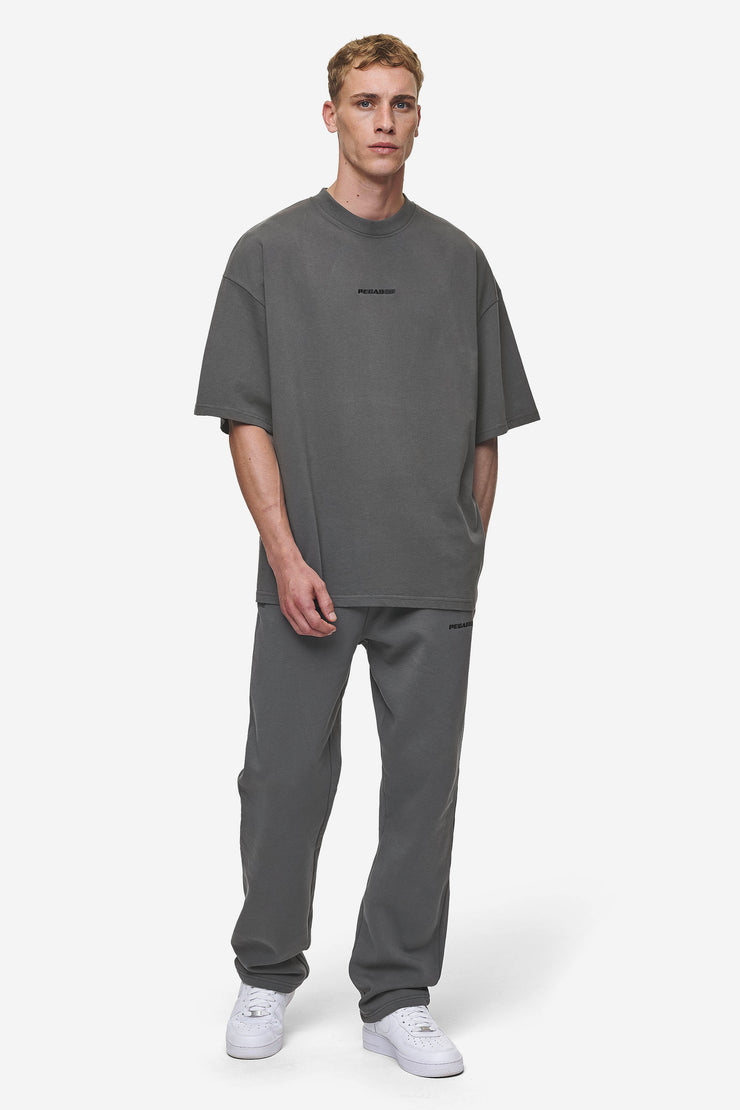 Pegador Logo Boxy Tee Washed Anthracite Fabrik Onlineshop