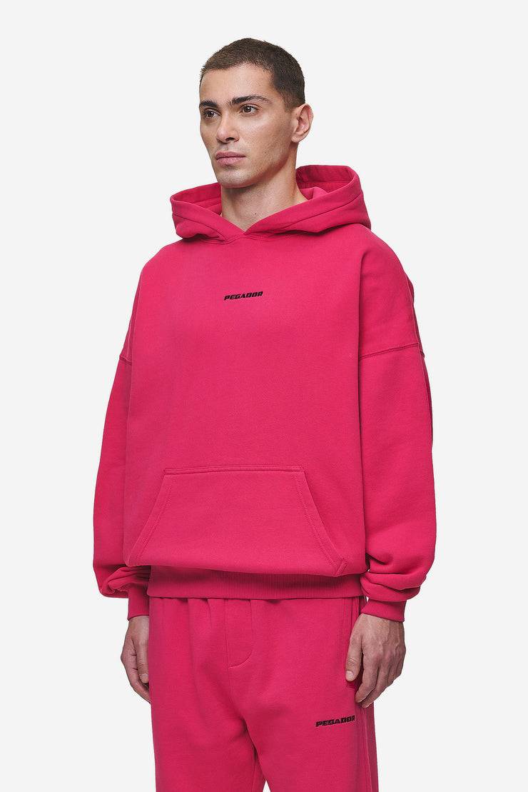 Pegador Logo Boxy Hoodie Washed Virtual Pink Rabatt