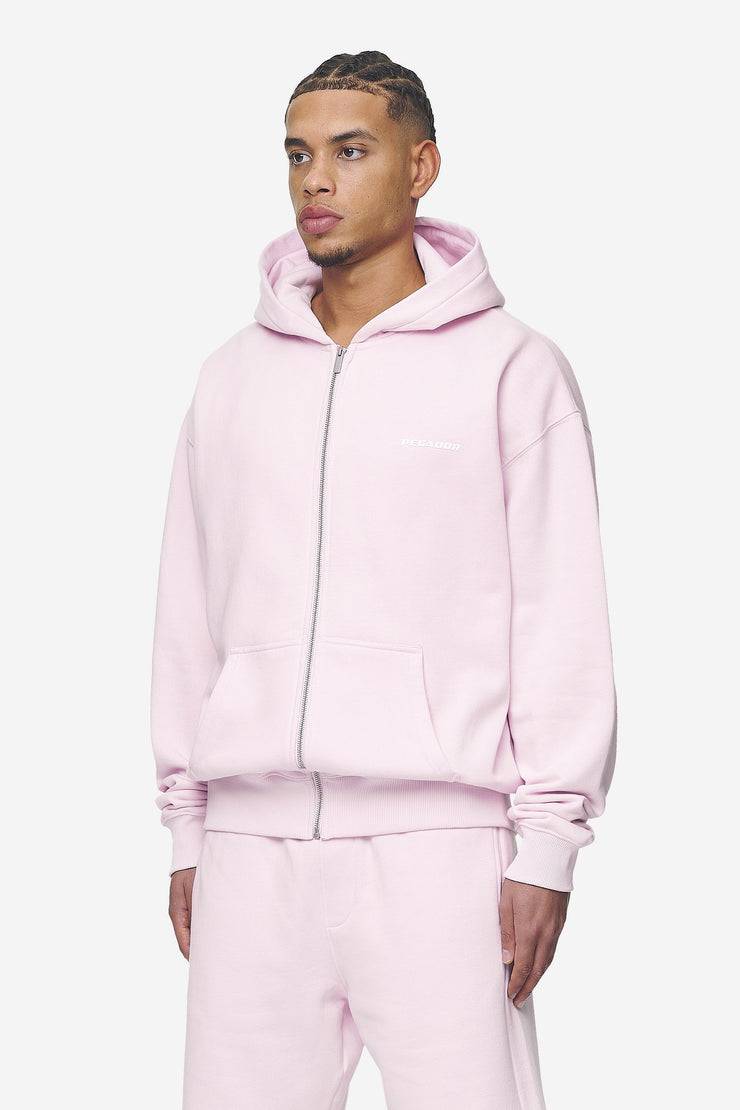 Pegador Logo Oversized Sweat Jacket Washed Bubblegum White Gum Großer Ausverkauf