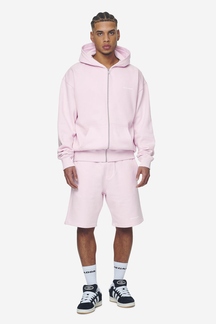 Pegador Logo Oversized Sweat Jacket Washed Bubblegum White Gum Großer Ausverkauf