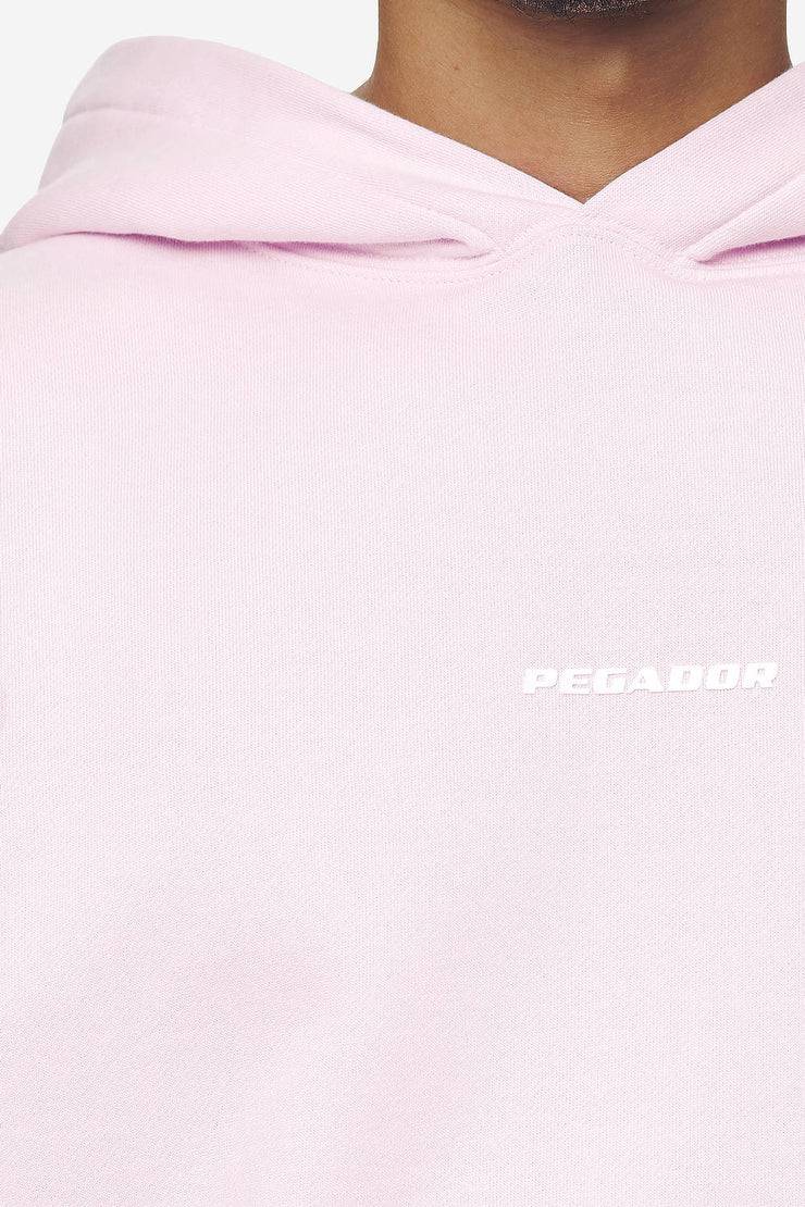 Pegador Logo Boxy Hoodie Washed Bubblegum White Gum Flash Sale