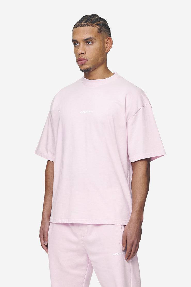 Pegador Logo Boxy Tee Washed Bubblegum White Gum Begrenztes Angebot