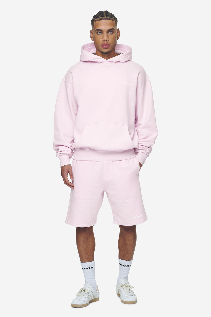 Pegador Logo Heavy Sweat Shorts Washed Bubblegum White Gum Preisnachlass
