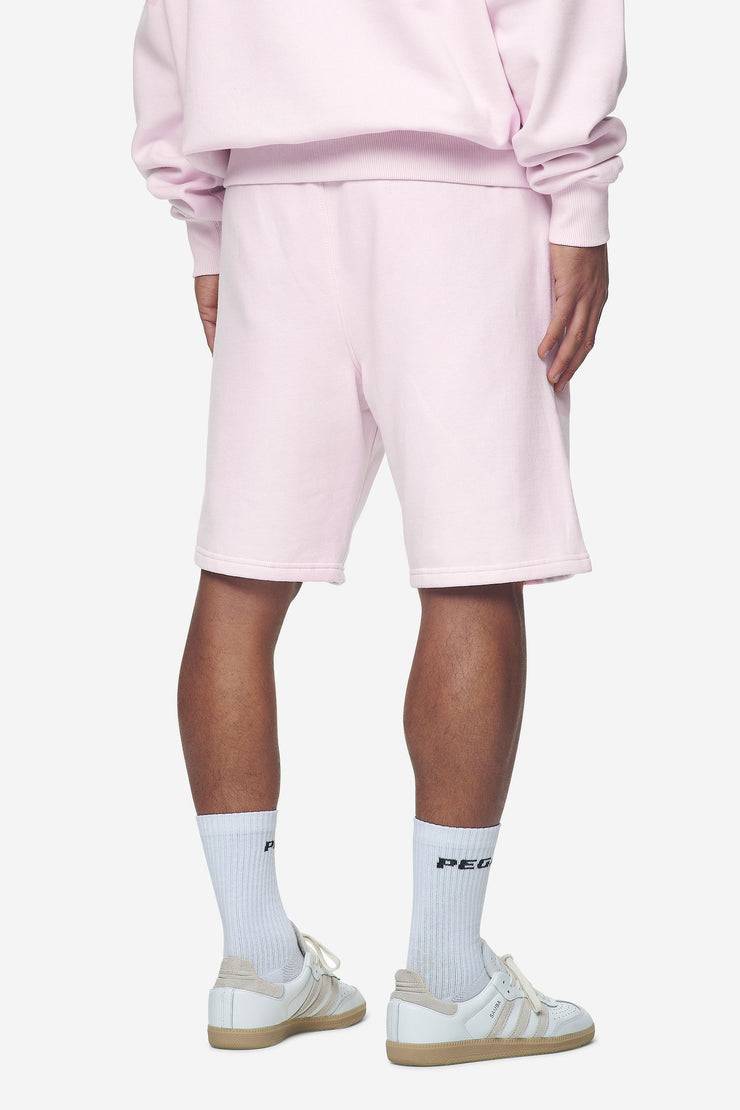 Pegador Logo Heavy Sweat Shorts Washed Bubblegum White Gum Preisnachlass