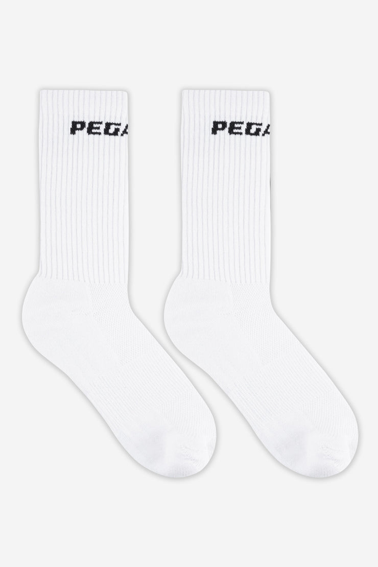 Pegador Logo Socks White Black Jubiläumsangebot