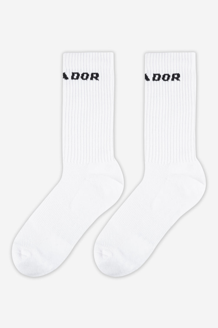 Pegador Logo Socks White Black Jubiläumsangebot