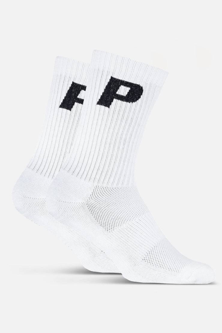 Pegador P Logo Socks White Black Online Outlet