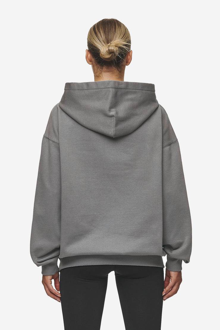 Pegador Clarita Logo Oversized Hoodie Washed Deep Grey White Gum Bestseller