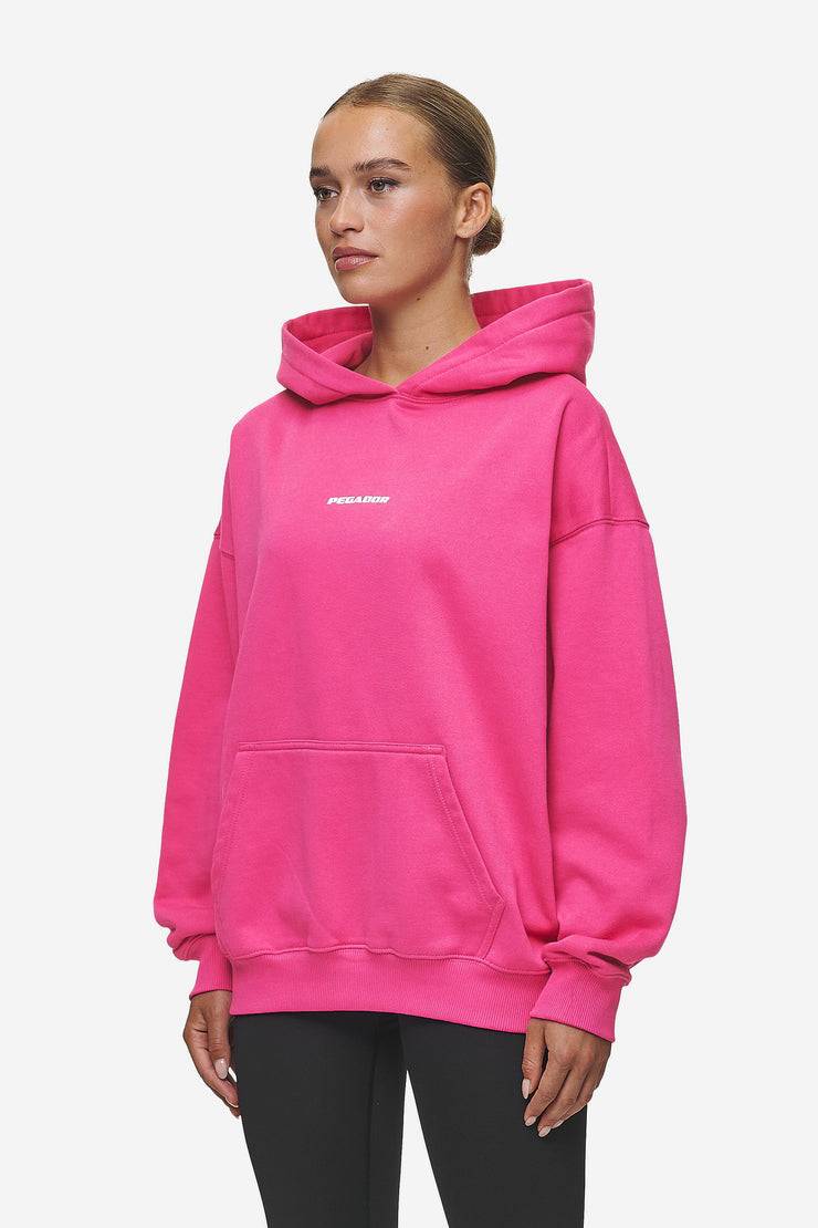 Pegador Clarita Logo Oversized Hoodie Washed Digital Pink White Gum Sonderangebote