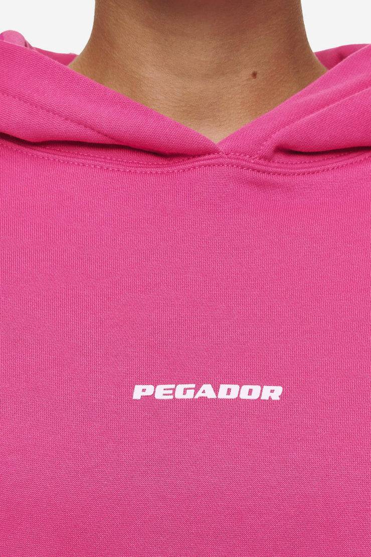 Pegador Clarita Logo Oversized Hoodie Washed Digital Pink White Gum Sonderangebote