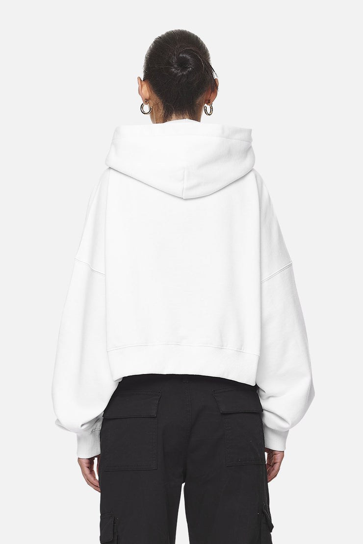 Pegador Marla Cropped Zip Hoodie White Black Gum Bis zu 55% Rabatt