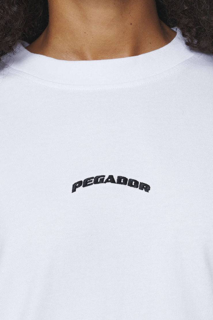 Pegador Thames Heavy Oversized Tee White Nur noch ein Tag übrig