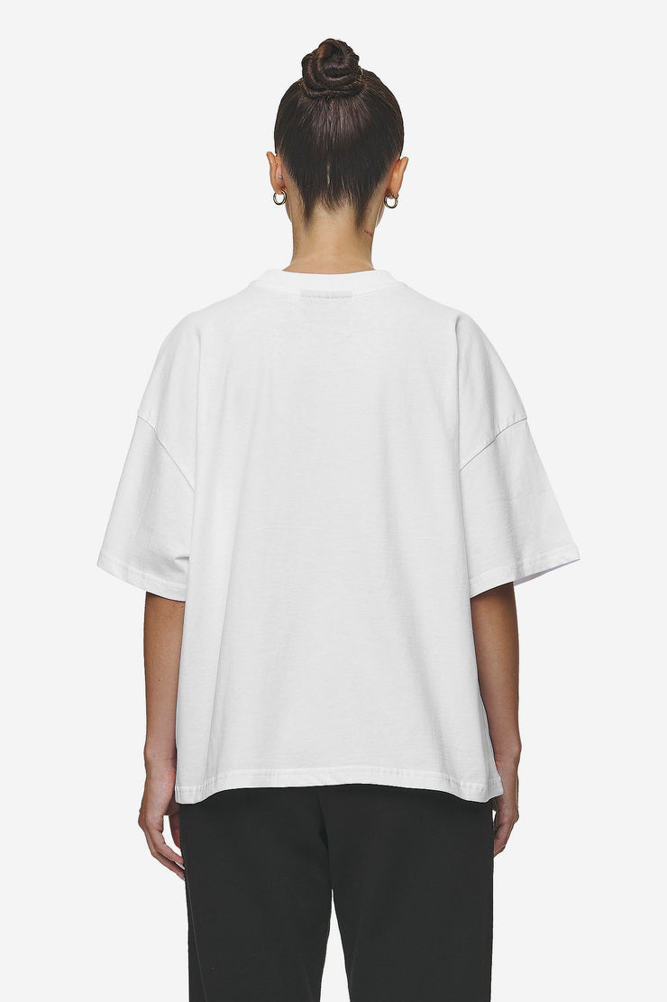 Pegador Bracy Heavy Oversized Tee White Black Gum Super Rabatt