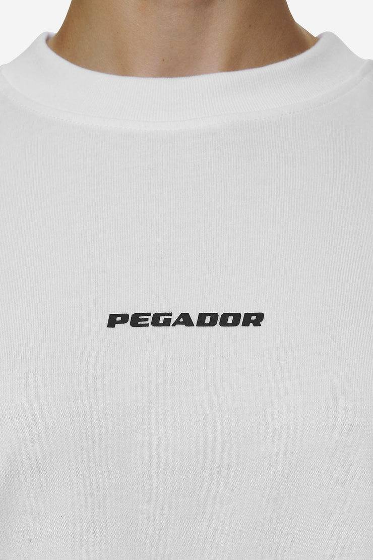 Pegador Bracy Heavy Oversized Tee White Black Gum Super Rabatt