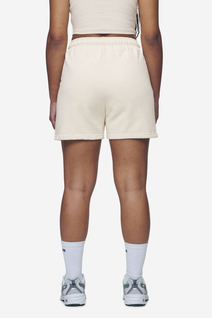 Pegador Sully High Waisted Shorts Washed Coast Sand White Gum Fabrikladen