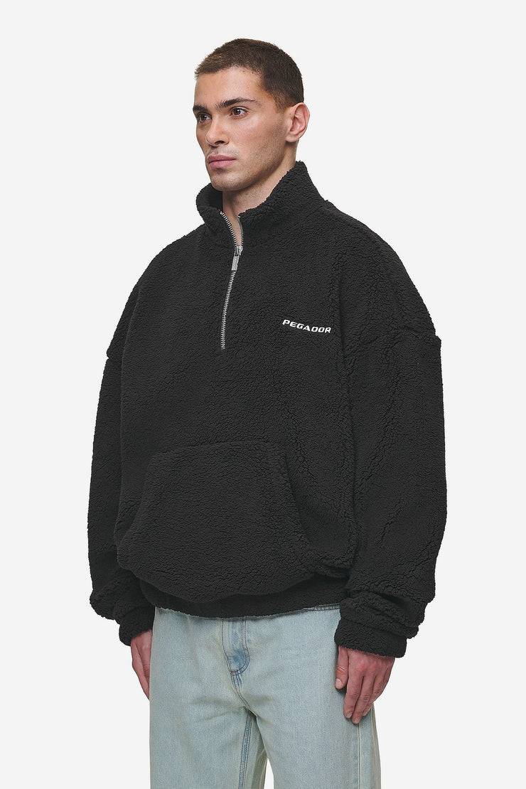 Pegador Puka Teddy Half Zip Sweater Black 50% Rabatt für begrenzte Zeit