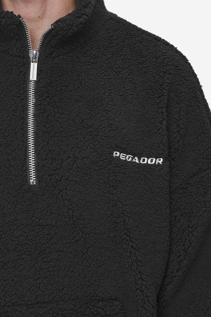 Pegador Puka Teddy Half Zip Sweater Black 50% Rabatt für begrenzte Zeit