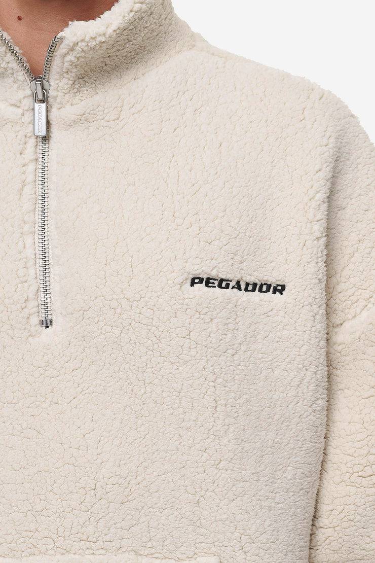 Pegador Puka Teddy Half Zip Sweater Light Beige Rabatte dieses Monats