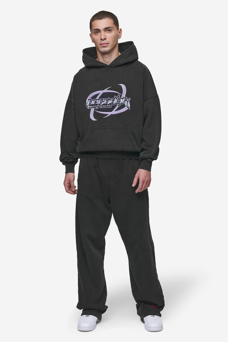 Pegador Mill Boxy Hoodie Vintage Black Outlet