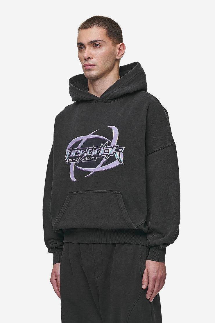 Pegador Mill Boxy Hoodie Vintage Black Outlet