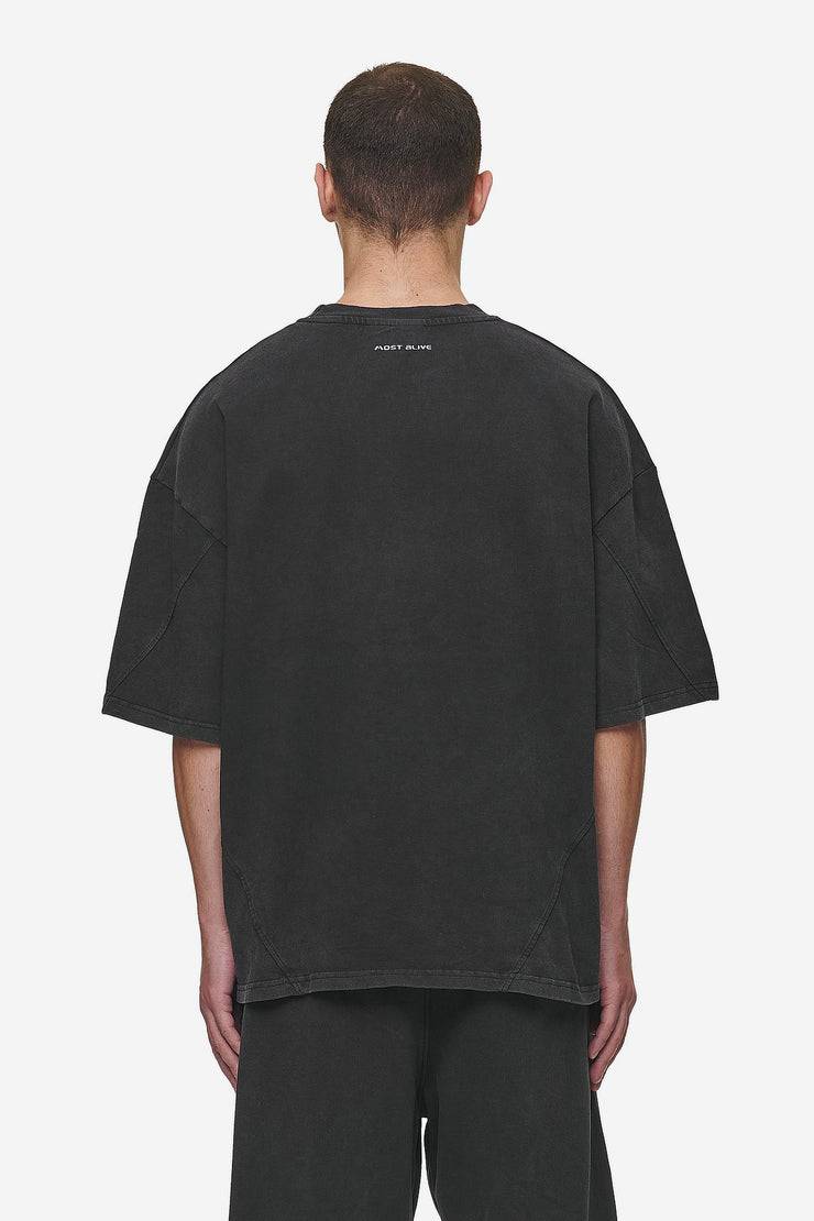 Pegador Mill Boxy Tee Vintage Black Auslauf