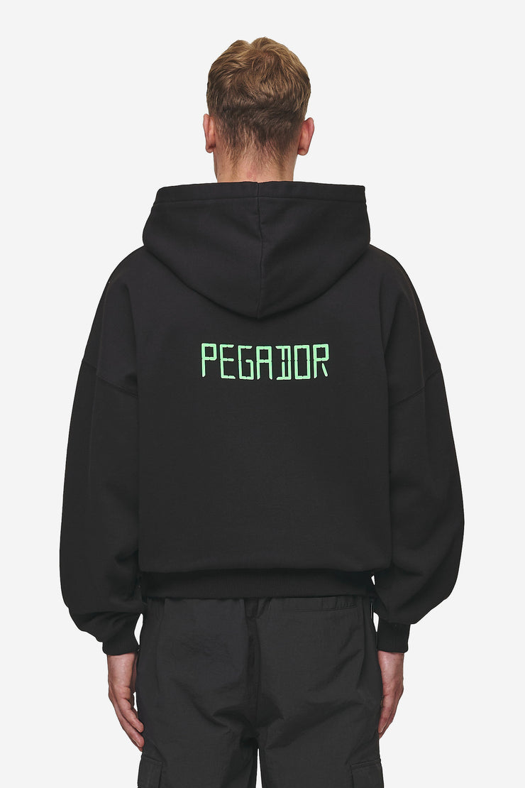 Pegador Bleek Boxy Hoodie Washed Black Angebote