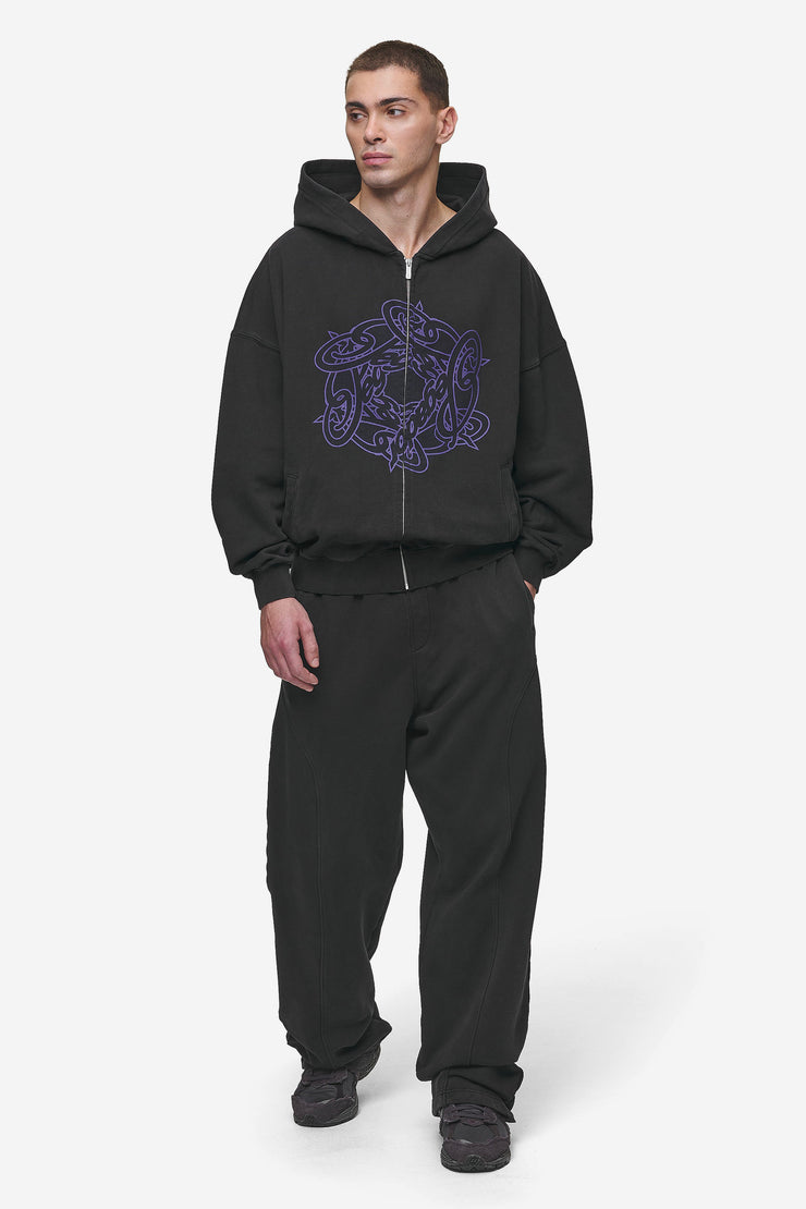 Pegador Dalk Boxy Sweat Jacket Vintage Black Hotsell
