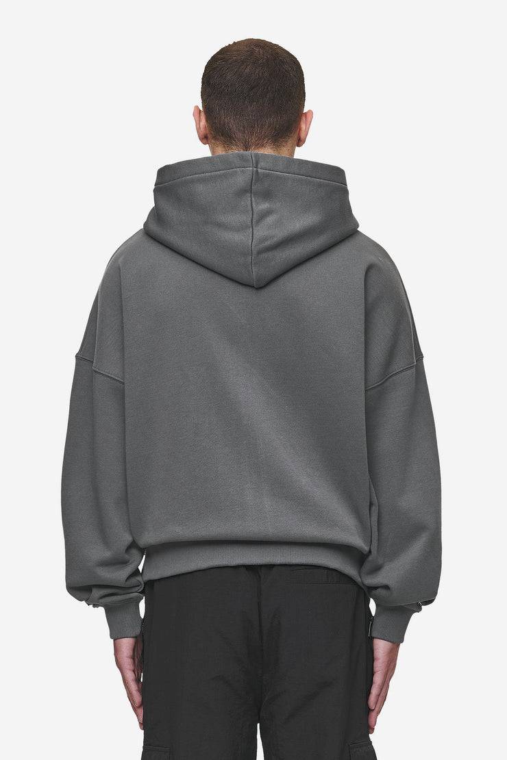 Pegador Hogan Boxy Sweat Jacket Washed Anthracite Schlussverkauf