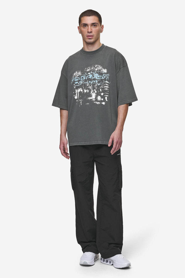 Pegador Macon Boxy Tee Washed Anthracite Fabrikverkauf