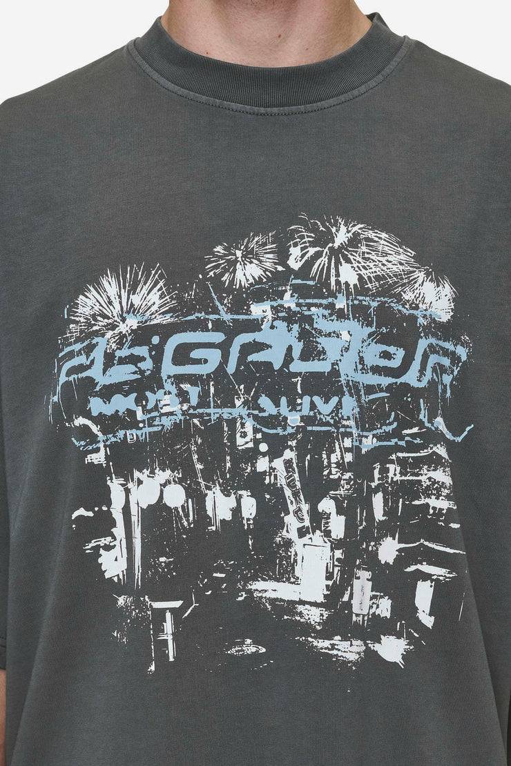Pegador Macon Boxy Tee Washed Anthracite Fabrikverkauf