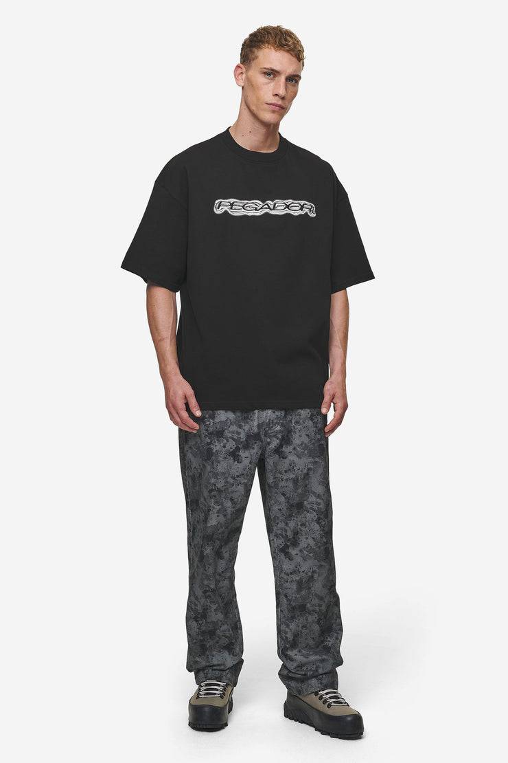 Pegador Baxter Boxy Tee Washed Black Limitierter Zeitrabatt