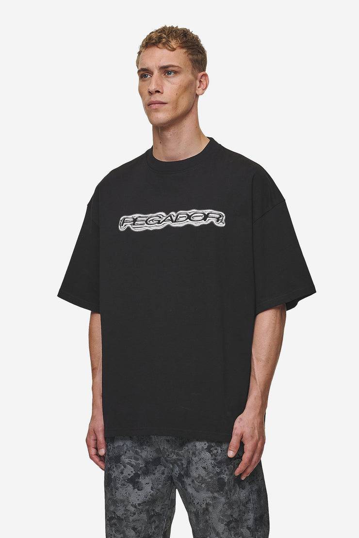 Pegador Baxter Boxy Tee Washed Black Limitierter Zeitrabatt
